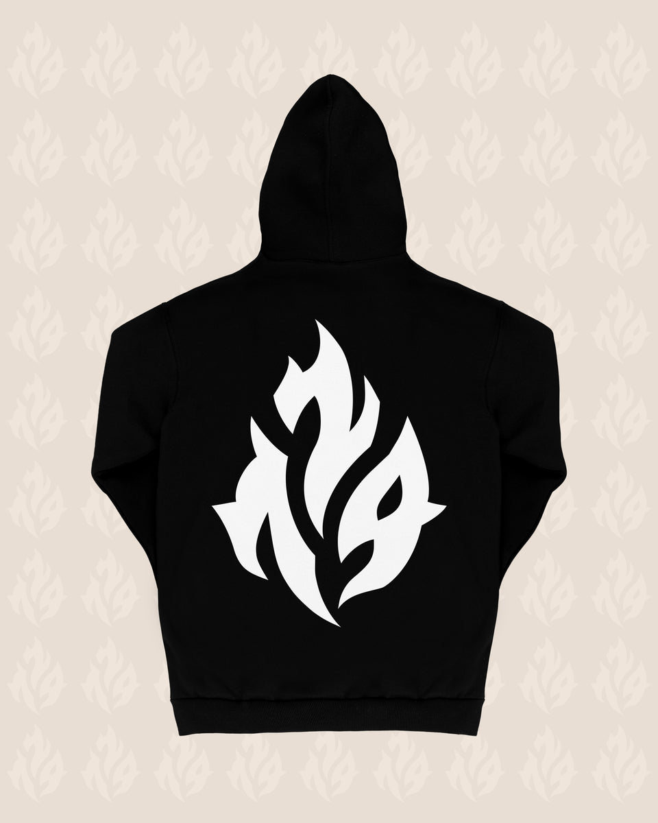 Flame Hoodie (Black) – 729 Merch