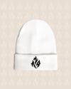 Flame Beanie (White)