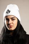 Flame Beanie (White)